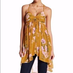 Free People mirage convertible floral tunic top